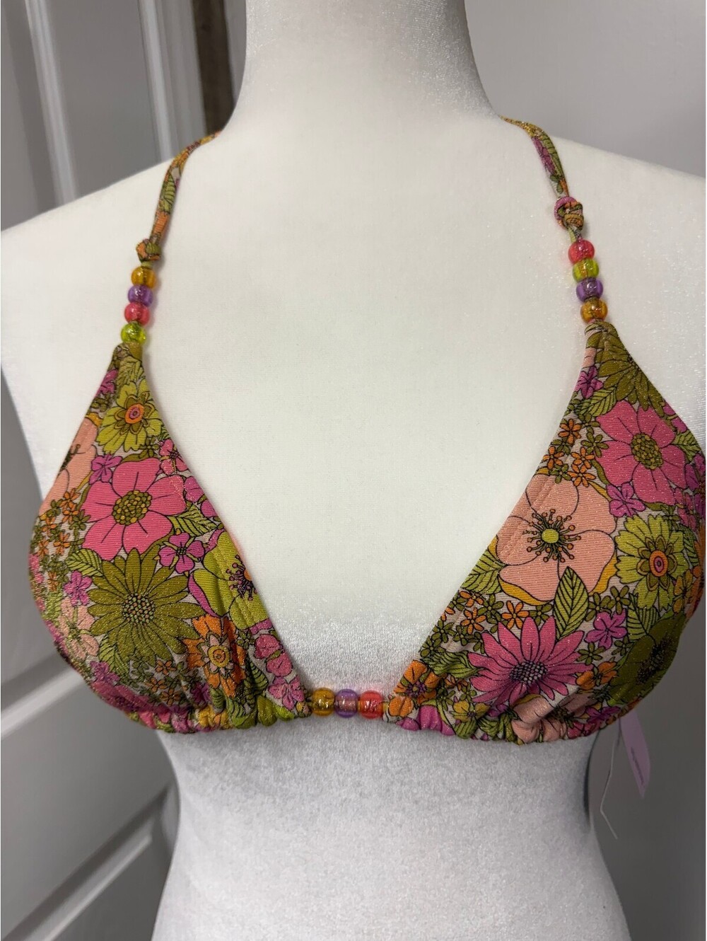 Wild Fable Floral Print Bikini Top XXS (00)